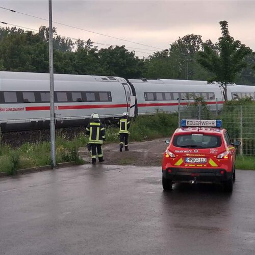 Einsatz Nr. 16/24 – ICE auf Gleis ausgerollt