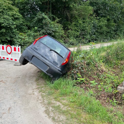 Einsatz Nr. 23/24 – Kfz droht abzurutschen