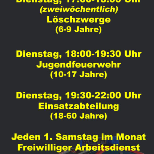 Flyer – Zeiten