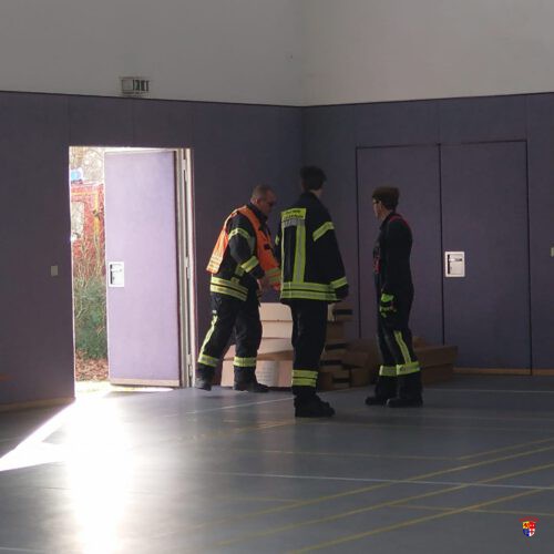 Behandlungsplatz Aufbau